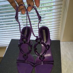 Purple Via Spiga strappy sandals